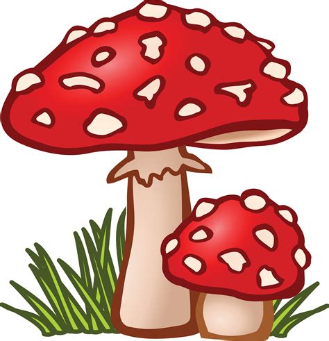 Clip art mushrooms - 